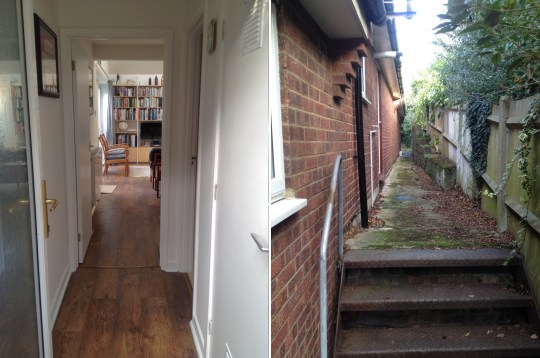 bungalow side entrance